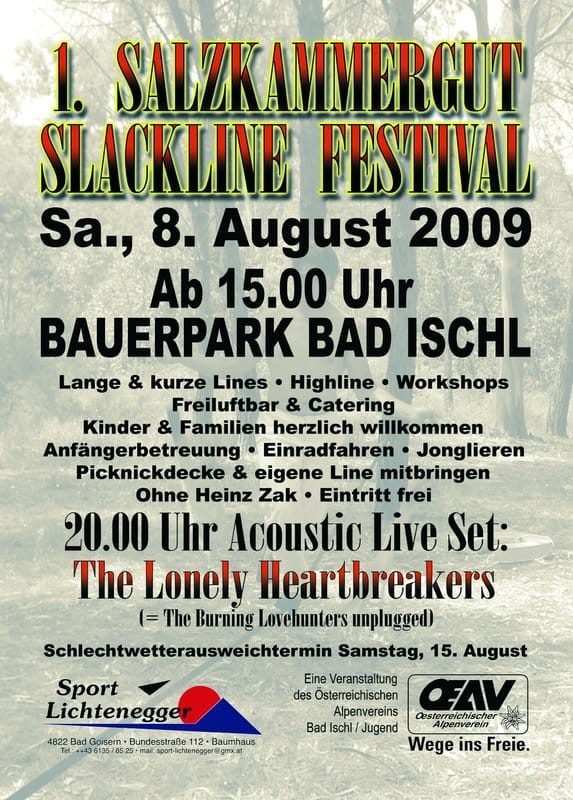 Salzkammergut Slackline Festival 2009
